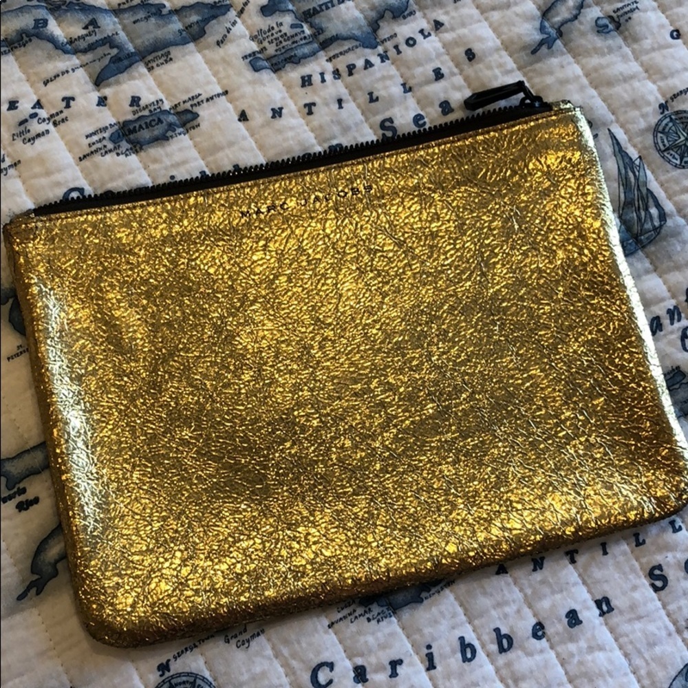 Marc Jacobs Neiman Marcus for target gold clutch